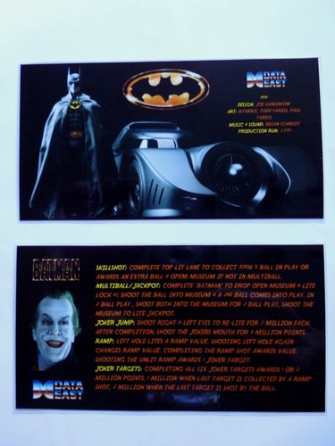 Batman data east 1991 - data,